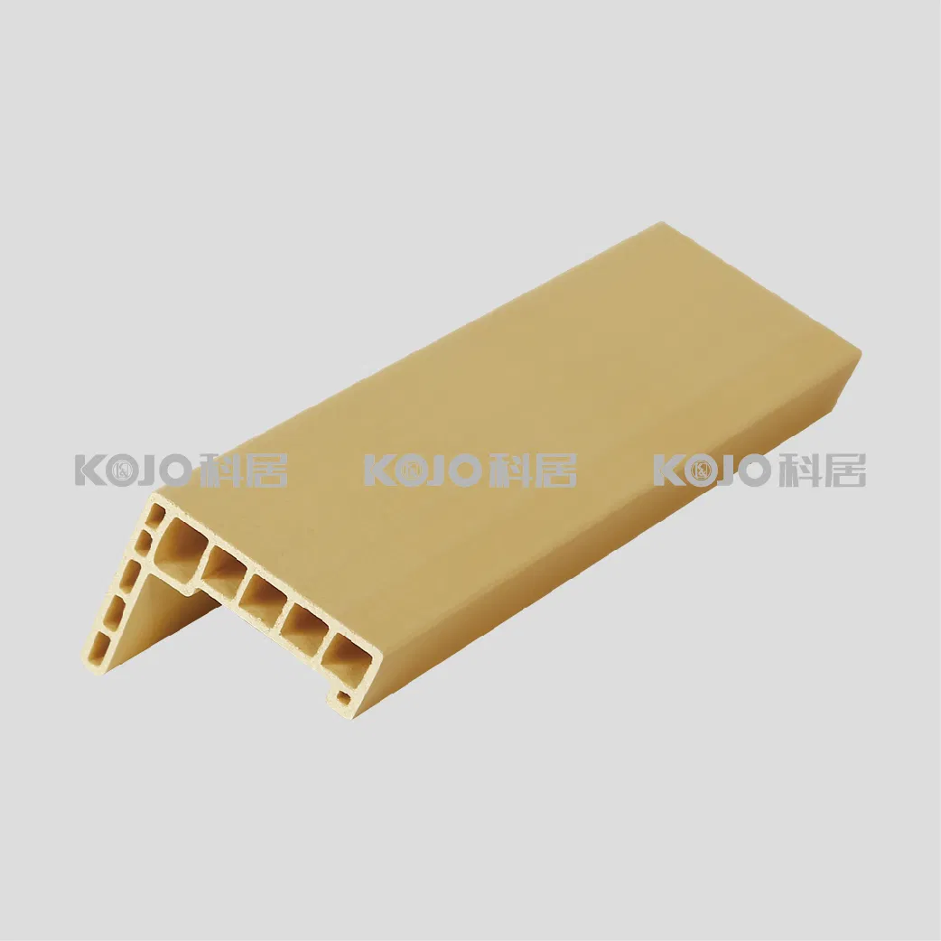 Maßgeschneiderter Türrahmen-Architrav aus WPC-Laminat aus grünem PVC-Material